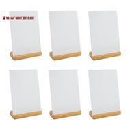 6 Pack Sublimation Photo Frames Blanks 5 X 7 Inch Heat Transfer Metal Picture Frames with Wood Base 