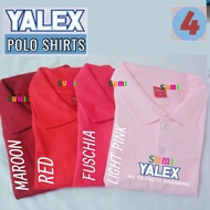 YALEX POLO SHIRT Maroon, Red, Light Pink, Fuschia Pink — Makapal Tela