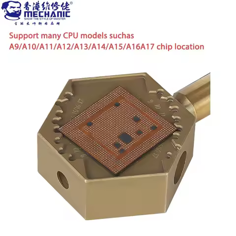 MECHANIC Pure Copper Mini Heating Soldering Station for IPhone A9-A17 CPU IC Chip Glue Removal Desol