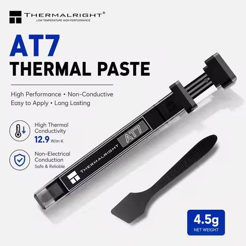 Thermalright AT7 Thermal Paste 12.9 W/m.K High Performance CPU GPU Cooler Grease Non-Conductive Comp