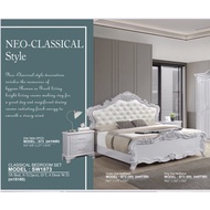 SW 1873 NEO CLASSICAL STYLE BED. Available in Queen / King Size in 2 Styles B73 /B74, Could Choose a