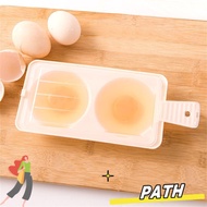 PATH Egg Steamer DIY Microwave Eggs Cooking Kitchen Tool 2 Eggs Draining Egg Boiler