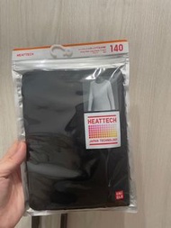 Uniqlo 兒童 9分袖 發熱衣 140cm  尺寸 保暖黑色