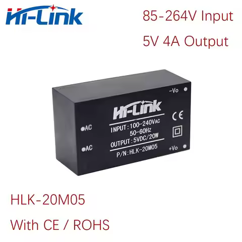 Free Shipping AC DC Power Module220V/110V to 5V/9V/12V/15V/24V 20W Step Down Power Transformer HLK-2