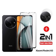 (2 in 1) for Xiaomi  Redmi A3 tempered glass Redmi 7A Redmi 9A Redmi 9C  Redmi 9 screen tempered gla