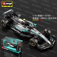 Bburago 1:43 Mercedes F1 Racing Car Model W15 Formula Alloy Car W16 Hamilton Collectible Toy Vehicle