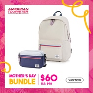 American Tourister Mother's Day Bundle Set: Carter Backpack 1 AS Lapt + Blake Utility Bag AS