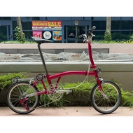 Rose Silver Full Titanium 7 Speeds Trifold Folding Bike | Lightweight Below 8KG | Custom Made, One and Only