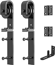 JZVXX Bifold Barn Door Roller Set,Bi-fold Barn Door Hardware Kit for 2 Doors, Black Plastic Spraying for Corrosion Resistance, Folding Push-Pull for Space Saving, Smooth and Quiet Sliding(Roller)