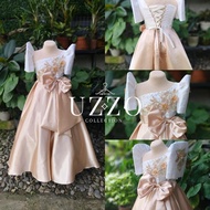 HABLON II Filipiniana Dress Outfit Ball Gown Kids Buwan ng Wika Wedding Little Bride Philippines