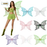 CAUSI Fairy Angel Wing Costume, Glitter Butterfly Fairy Wings Elf Wings Butterfly Photography Props,