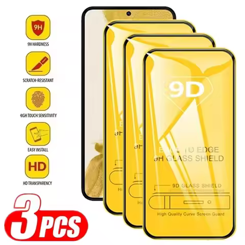 9D Full Tempered Glass For Samsung Galaxy A55 A54 5G S24 Ultra S23 S22 Plus S21 FE A50S A73 A71 A52S