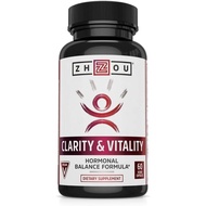 ZHOU Clarity & Vitality - DHEA Supplement for Women and Men, 50mg Pure DHEA for Hormonal Balance, He