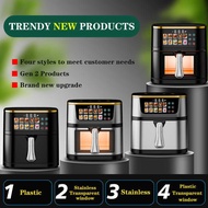 Air Fryer Air Fryer Stainless Steel Electric Fryer Visual Smart Touch Screen 10L