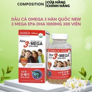 Omega 3 Fish Oil Genuine Korea Box Of 300 Tablets