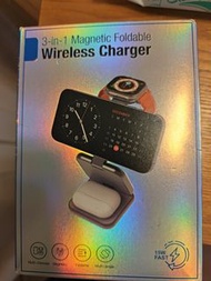 3合1磁吸摺疊無線充電器