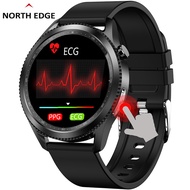 North Edge E102 GLU Smart Watch Ecg-Ppg Heart Rate Blood Oxygen Temperature Sports SMS Call Reminder