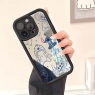 For Samsung Galaxy A01 A02 A03 A03s A04 A04s A05 A05s A06 Casing Cute Disney Stitch Case Luxury Make