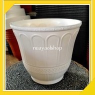 Pot Bunga Roma Putih 20cm/Pot Tanaman/Pot Bunga Plastik/Vas Bunga