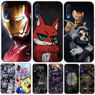 case For Samsung Galaxy A50 A50S A30S Case Silicon Phone Back Cover Soft black tpu Cool sports car cute cats