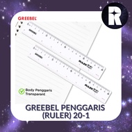 GREEBEL TRANSPARENT RULER 20CM ( RULER) - 20-1