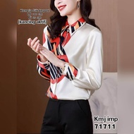 Kemeja wanita premium/ kemeja terbaru/kemeja silk
