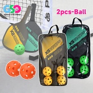 Racket Pickleball Paddle Set-2 racket 4 balls & Bag Holster-Padel Gear-Padel Bat