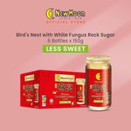 [Less Sweet] New Moon Bird's Nest with White Fungus Rock Sugar 150g x 6 bottles