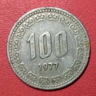 koin asing 100 won Korea Selatan 1977 TP 3990