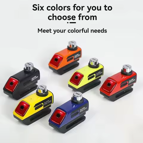 For Motorcycle, Bicycle Scooter Disc Brake Alarm Lock 120 DB Motorbike Disc Lock