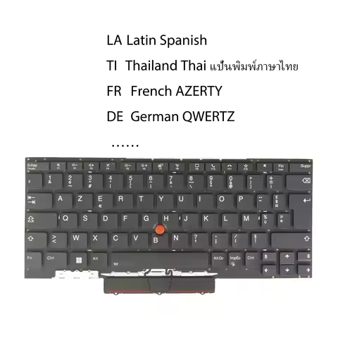 Laptop Backlit Keybaord For Lenovo ThinkPad X1 Nano Gen 1 (20UN 20UQ) Zeus-85F0 Zeus-85D0 French AZE