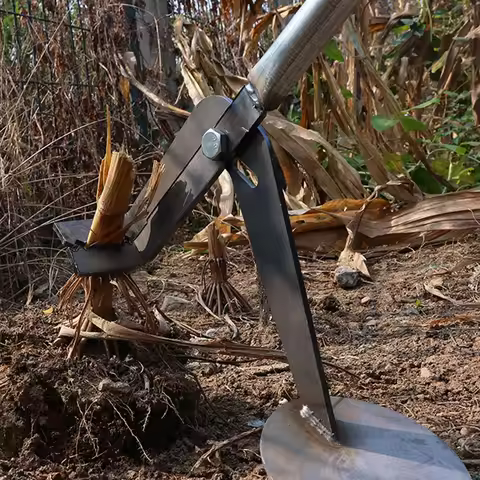 Heavy-Duty Root Remover Garden Tool Removal Of Corn Stalks And Soybean Root Designed For Efficient M