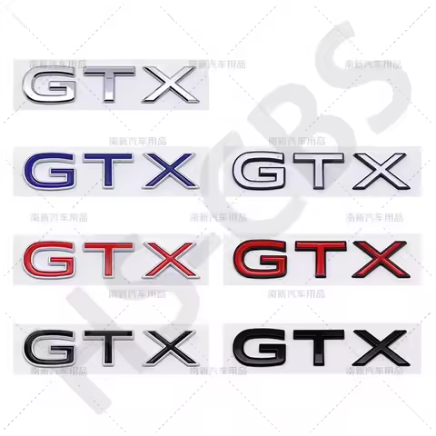 ABS GTX Badge Emblem Sticker Rear Trunk Decal Door Luggage For ID4 ID3 ID5 ID6 Car Styling GTX Logo 