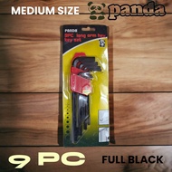 KUNCI L RATA TANGGUNG PANDA FULL BLACK 9PC FT023