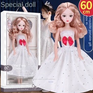 Ukuran Besar 60 cm Childlike Boneka Barbie Set Kotak Hadiah Gadis