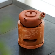 [Premium Tea Set] Side List Furnace Songhe Small Round Furnace Carving Red Peat Furnace Sand Furnace