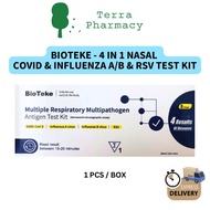 [Exp 11/26]  BIOTEKE (4 IN 1) RSV/ Covid/Influenza A/Influenza B RTK Nasal Test Kit 1 PCS new gene/ 