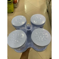 Oentoeng jar set 4pcs + Oentoeng calista tray 60331