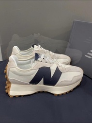 New Balance 327 灰白藍女款跑鞋