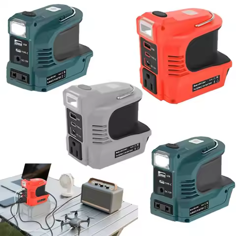 110V/220V Inverter Power Station Replacement For Dewalt Battery for Milwaukee/Makita/Bosch18V Batter