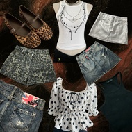 Shirt Skirt Shoes Y2k
