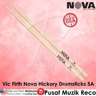 Vic Firth Nova N5A Hickory Drumsticks Drum Stick Drumstick 5A (Made In USA)