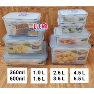 Lock & Lock food container lunch box plastic container anti-spill airtight 300ml 600ml 2.6L 4.5L