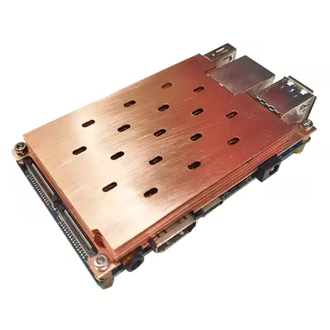 Orange Pi 4 LTS Copper Heatsink Protective Case Passive Cooling Radiator with Heatsink Metal Shell f