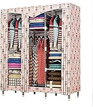 Portable Wardrobe Cloth Wardrobe Open Wardrobe,Fabric Assembly Bedroom Wardrobe Homestay Condominium Multifunction Storage Wardrobe a,170 * 110 * 45cm Portable Cloth Hanger (E 170 * 110 * 45cm)