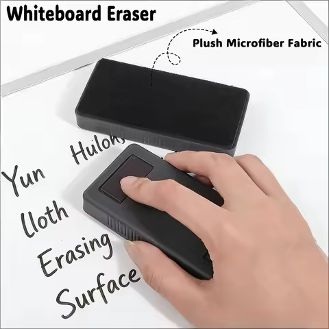 Whiteboard Eraser Magnetic Blackboard Cleaner Microfiber Fabric 2pcs 10.3cmX5.1cmv