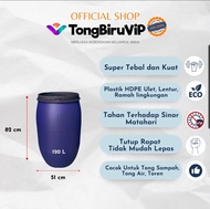 120L Tempat Sampah Biru/Tong Air Biru SUPER TEBAL & KUAT 120L (termasuk Tutup)