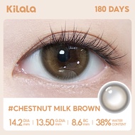 Kilala Kính áp tròng Kilala màu 6 tháng Berry Purple/Chestnut Milk Brown/Milk Wine Black DIA 14.2mm 