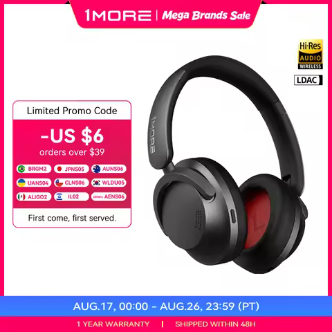 1MORE SonoFlow Active Noise Cancelling Headphones 70H Playtime Clear Calls electronics flash-sale He