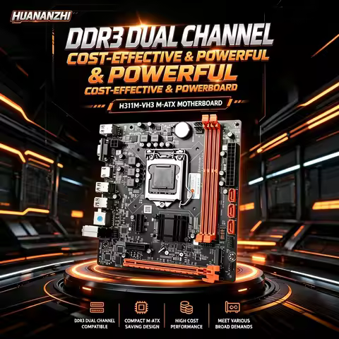 HUANANZHI H311M VH3 Motherboard LGA 1151 Support Intel Core i3/i5/i7 6th/7th/8th/9th CPU DDR3 Memory